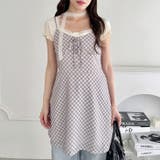フロントリボンチェックキャミワンピース | Outfitter lab | 詳細画像5