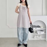 フロントリボンチェックキャミワンピース | Outfitter lab | 詳細画像9