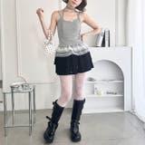 【カップ付き】裾フリルリブキャミソール | Outfitter lab | 詳細画像15