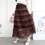 ベロアトリムティアードスカート | Outfitter lab | 詳細画像22 