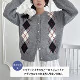 アーガイルニットカーディガン | Outfitter lab | 詳細画像3