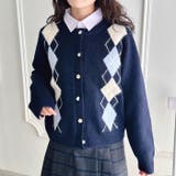 アーガイルニットカーディガン | Outfitter lab | 詳細画像6