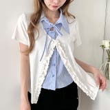シャツレイヤードフリルカーディガン | Outfitter lab | 詳細画像6