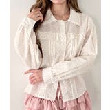 ピンク | ロングスリーブリトルフラワーブラウス | Outfitter lab