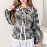 ロングスリーブチェックレースブラウス | Outfitter lab | 詳細画像11 