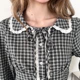 ロングスリーブチェックレースブラウス | Outfitter lab | 詳細画像12 
