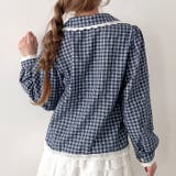 ロングスリーブチェックレースブラウス | Outfitter lab | 詳細画像17 