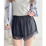 ブラック | ダブルリボンサテンショートパンツ | Outfitter lab
