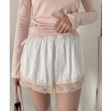 ホワイト | ダブルリボンサテンショートパンツ | Outfitter lab