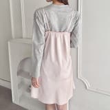 サイドレースサテンスリップミニワンピース | Outfitter lab | 詳細画像16