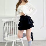 【チェック＆無地】ティアードフリルミニスカート | Outfitter lab | 詳細画像18 