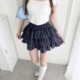 【チェック＆無地】ティアードフリルミニスカート | Outfitter lab | 詳細画像22 