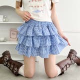 【チェック＆無地】ティアードフリルミニスカート | Outfitter lab | 詳細画像32 