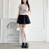 ドット&無地バルーンミニスカート | Outfitter lab | 詳細画像14