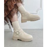 アイボリー | ニットドッキングベルトソックスブーツ | Outfitter lab