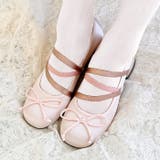 レースアップリボンヒールバレエシューズ | Outfitter lab | 詳細画像11