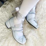 レースアップリボンヒールバレエシューズ | Outfitter lab | 詳細画像7