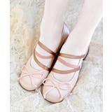 ピンク | レースアップリボンヒールバレエシューズ | Outfitter lab