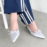 ポインテッドトゥリボンヒールパンプス | Outfitter lab | 詳細画像11