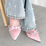 ポインテッドトゥリボンヒールパンプス | Outfitter lab | 詳細画像17