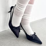 ポインテッドトゥリボンヒールパンプス | Outfitter lab | 詳細画像5