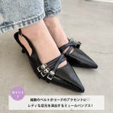 メニーベルトポインテッドミュールパンプス | Outfitter lab | 詳細画像2