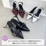 メニーベルトポインテッドミュールパンプス | Outfitter lab | 詳細画像4