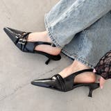 メニーベルトポインテッドミュールパンプス | Outfitter lab | 詳細画像7
