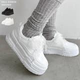 【靴紐2種SET】フリルリボン厚底スニーカー | Outfitter lab | 詳細画像1