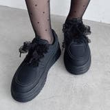 【靴紐2種SET】フリルリボン厚底スニーカー | Outfitter lab | 詳細画像12