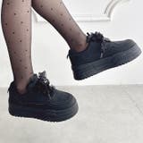 【靴紐2種SET】フリルリボン厚底スニーカー | Outfitter lab | 詳細画像14