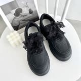 【靴紐2種SET】フリルリボン厚底スニーカー | Outfitter lab | 詳細画像16