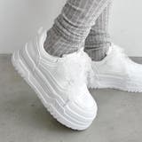 【靴紐2種SET】フリルリボン厚底スニーカー | Outfitter lab | 詳細画像5