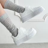 【靴紐2種SET】フリルリボン厚底スニーカー | Outfitter lab | 詳細画像6