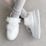 【靴紐2種SET】フリルリボン厚底スニーカー | Outfitter lab | 詳細画像8