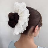 コットンレースボリュームシュシュ | Outfitter lab | 詳細画像5 