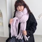 ふわふわボリューム太フリンジマフラー | Outfitter lab | 詳細画像23