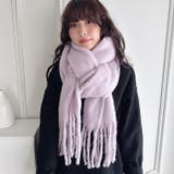 ふわふわボリューム太フリンジマフラー | Outfitter lab | 詳細画像24
