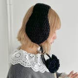 【5色展開】ポンポンリボンニットイヤーマフ | Outfitter lab | 詳細画像14 