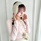 【5色展開】ポンポンリボンニットイヤーマフ | Outfitter lab | 詳細画像6 