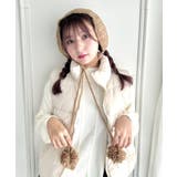 ブラウン | 【5色展開】ポンポンリボンニットイヤーマフ | Outfitter lab