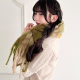 チェックボリューム太フリンジマフラー | Outfitter lab | 詳細画像32
