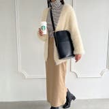 【A4サイズ収納可】外ポケット付き フェイクレザー バケツショルダーバッグ | Outfitter lab | 詳細画像10