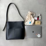 【A4サイズ収納可】外ポケット付き フェイクレザー バケツショルダーバッグ | Outfitter lab | 詳細画像37