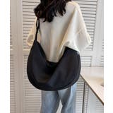 ブラック | 【A4サイズ収納可】ナイロンビッグショルダーバッグ | Outfitter lab
