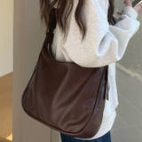 A4収納可 フェイクレザーショルダーバッグ | Outfitter lab | 詳細画像12 