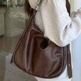 A4収納可 フェイクレザーショルダーバッグ | Outfitter lab | 詳細画像14 