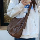 A4収納可 フェイクレザーショルダーバッグ | Outfitter lab | 詳細画像15 
