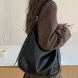 A4収納可 フェイクレザーショルダーバッグ | Outfitter lab | 詳細画像5 