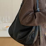 A4収納可 フェイクレザーショルダーバッグ | Outfitter lab | 詳細画像7 